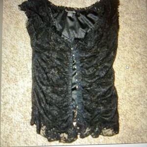 Women Size Small -Black Lace Top by Twenty-One